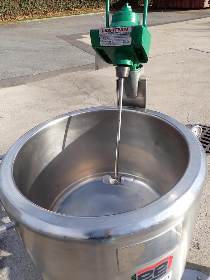 Used Lee 25 Gallon 316 SS Jacketed Tank, Portable