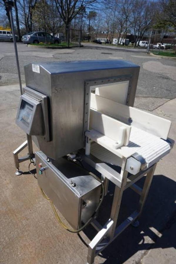 Used Safeline 13-1/2 In. Wide X 10-7/8 In. High Stainless Steel Conveyorized Metal Detector