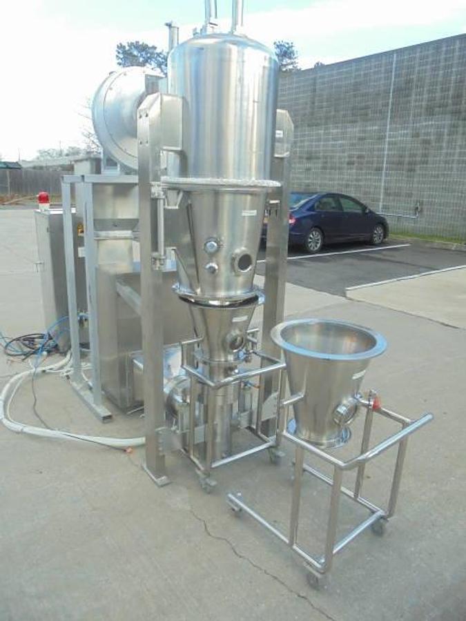 Used FLP-5 Stainless Lab Fluid Bed Granulator/Pelletor/Coater/Dryer