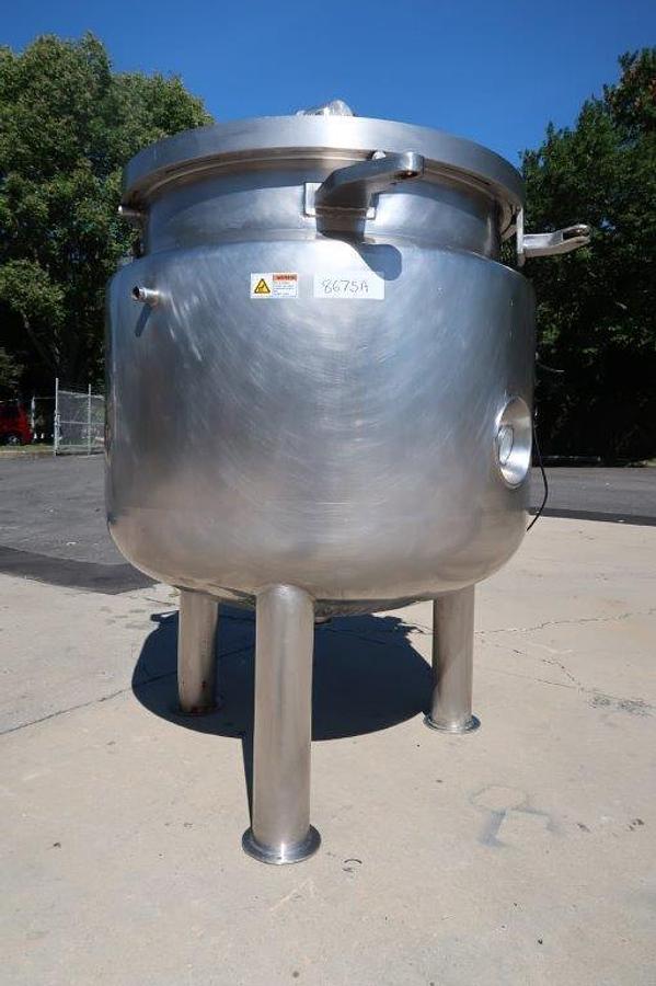 Used 200 Gallon Stainless Steel Jacketed Autoclave, 3 In. Discharge