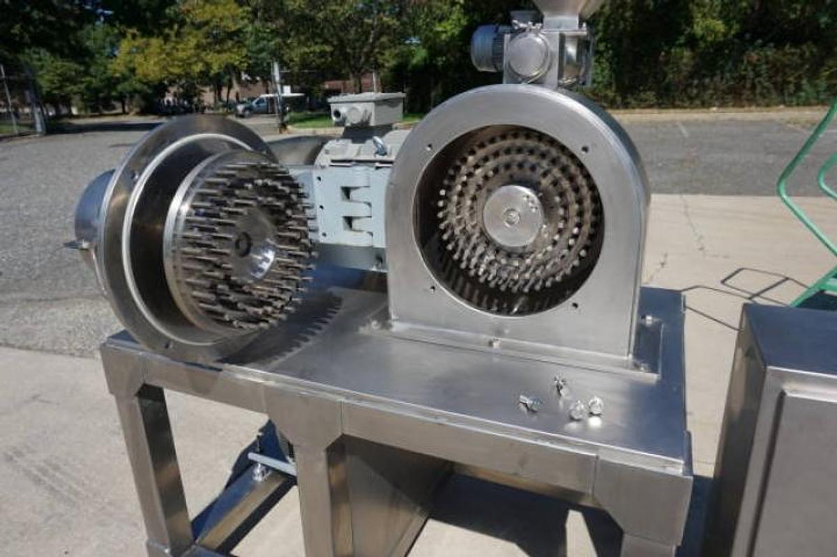 Used Contraplex High Speed Pin Mill, 316 Stainless Steel