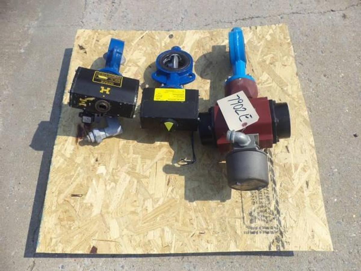 Used Tyco 3 Inch Diameter Electrically Actuated Butterfly Valves (3)