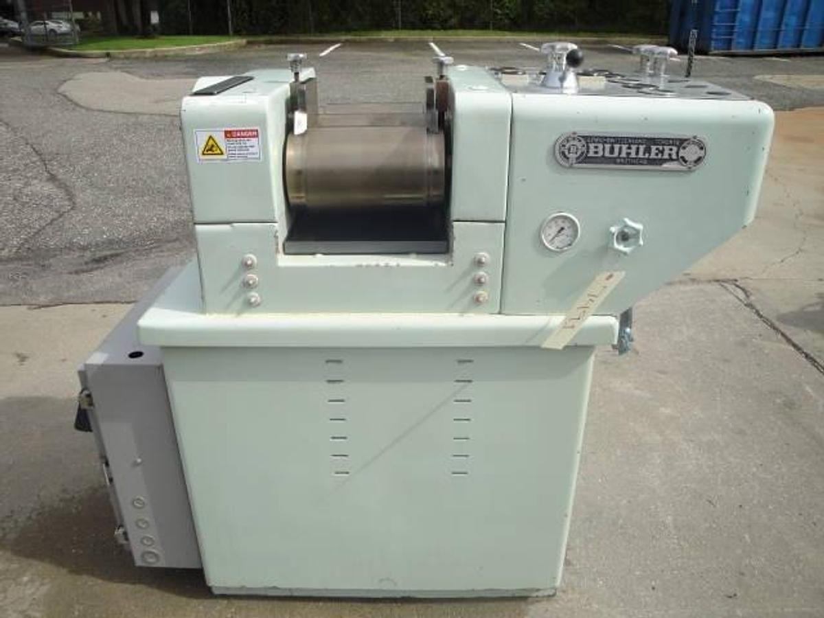 Used Buhler Sdh-200 Three Roll Mill, Hydraulic