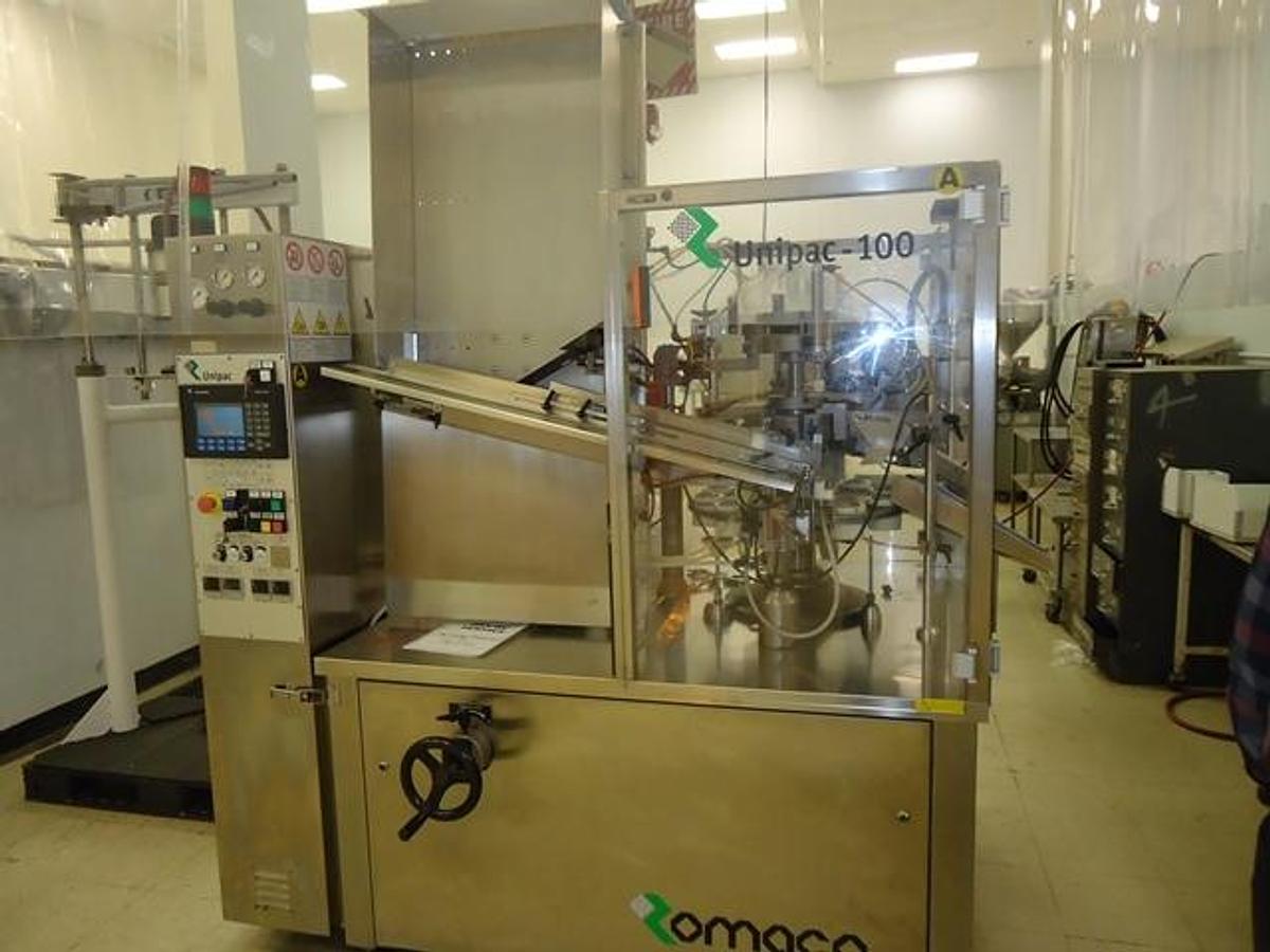 Used Unipac “Silver 100” Automatic Plastic Tube Filler/Sealer
