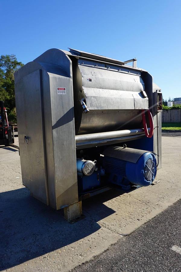 Used BEW 1600 Jacketed Roller Bar Mixer, 100  HP