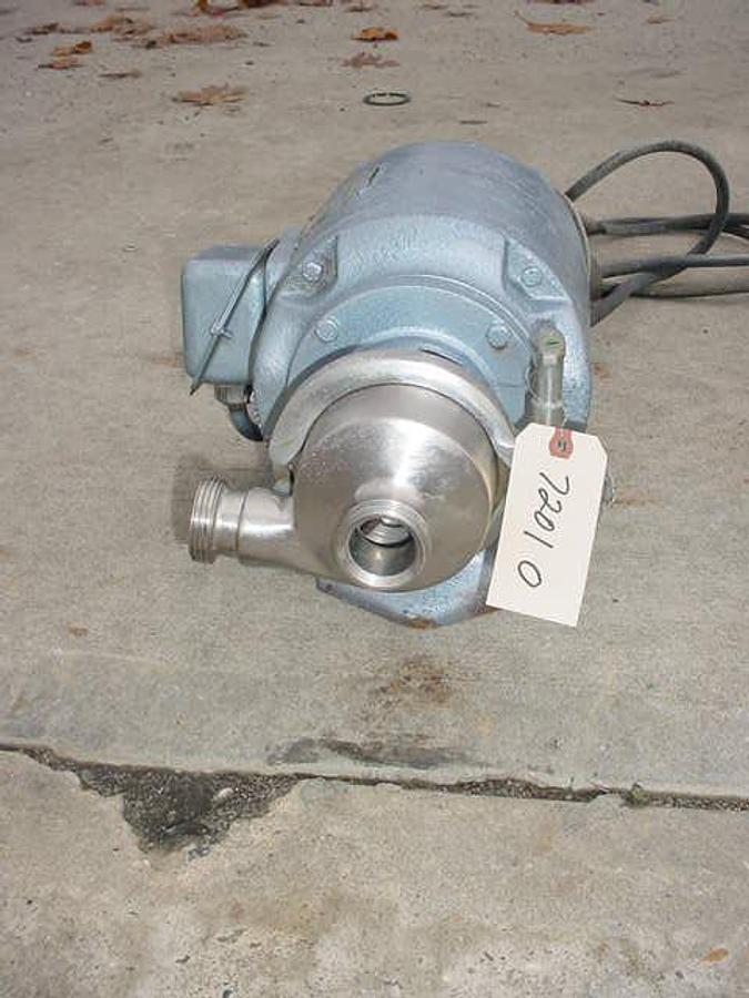 Used Stainless Steel Sanitary Centrifugal Pump, 1-1/2″ X 1-1/2″