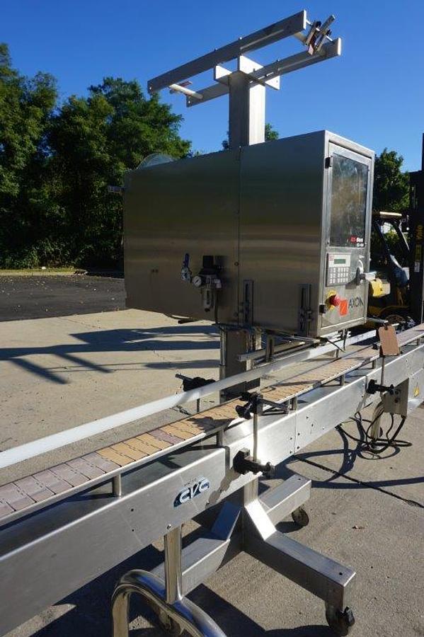 Used Axon EZ-100 Tamper Evident Neck Bander/Sleever, Stainless Steel