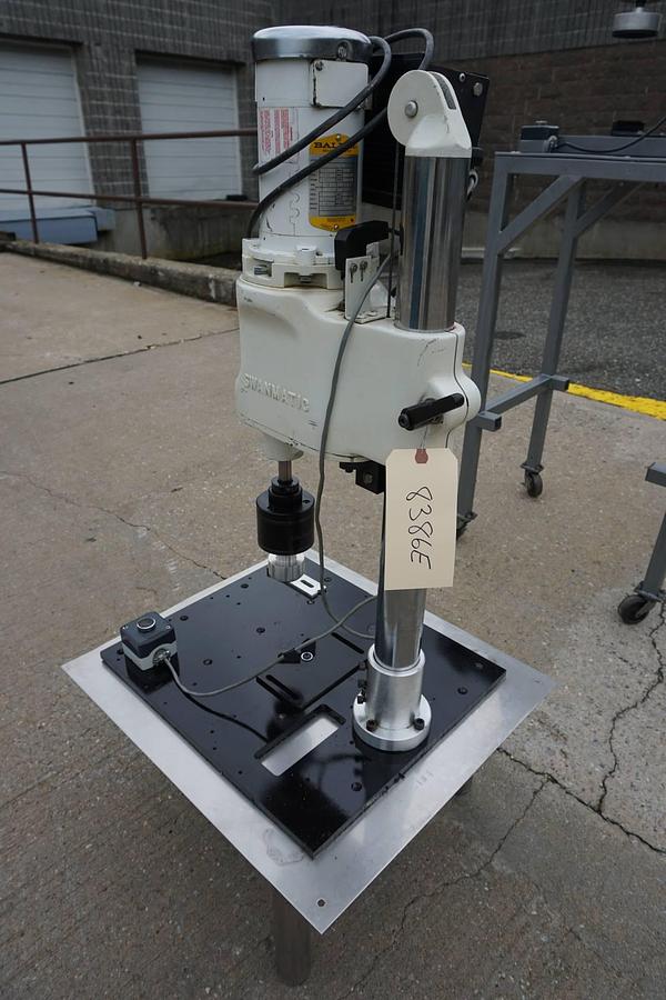 Used Swanmatic C300 Tabletop Capping Machine, Variable Speed