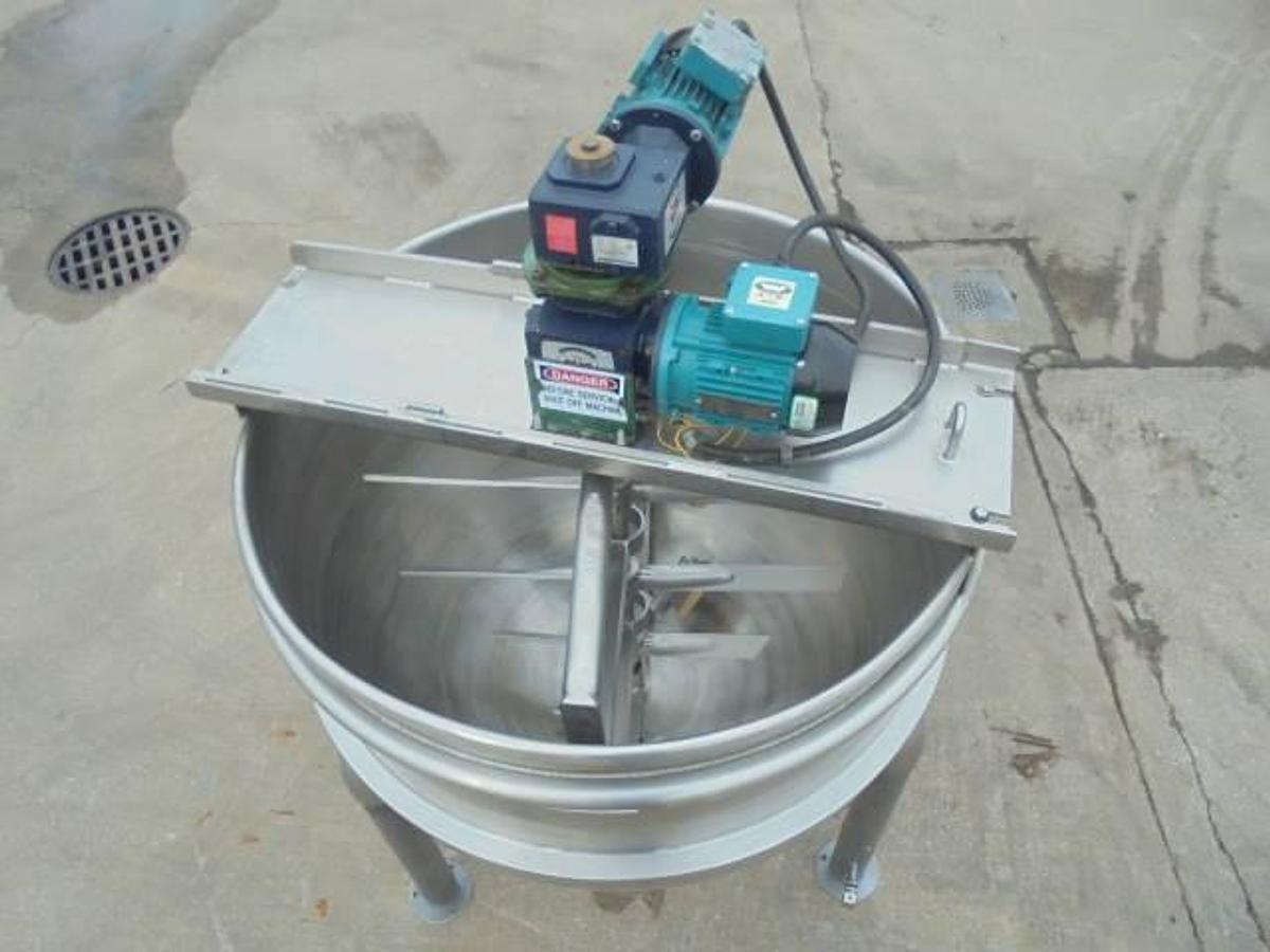 Used 150 Gallon Hamilton Stainless Steel Double Motion Kettle, 40 PSI Jacket