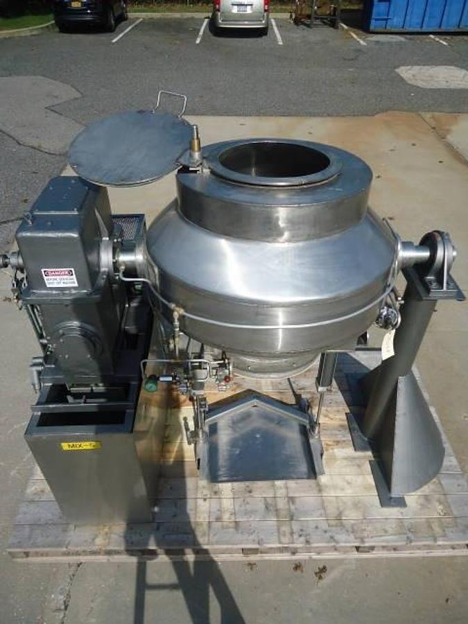 Used 10 Cu.ft. Gemcomatic Stainless Steel Double Cone Blender