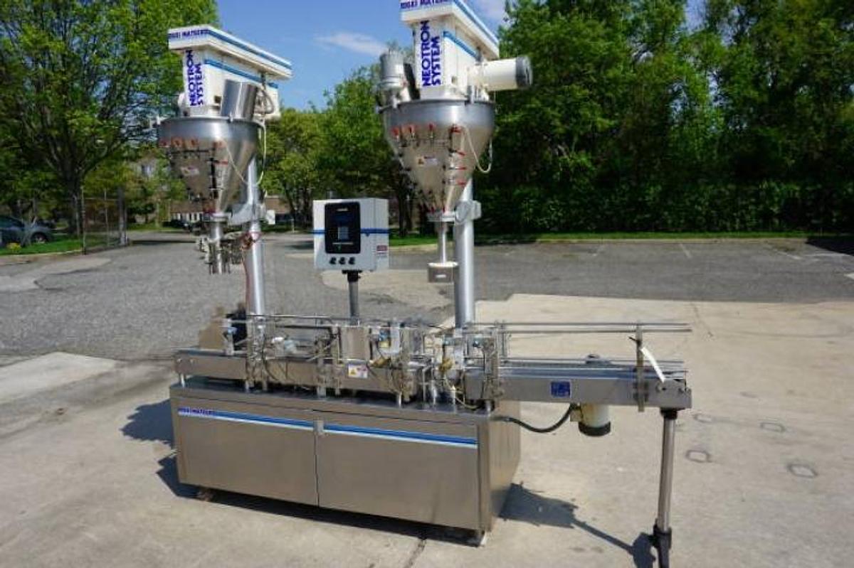 Used GEI/Mateer Neotron 4230 Dual Auger High Speed Powder Filler