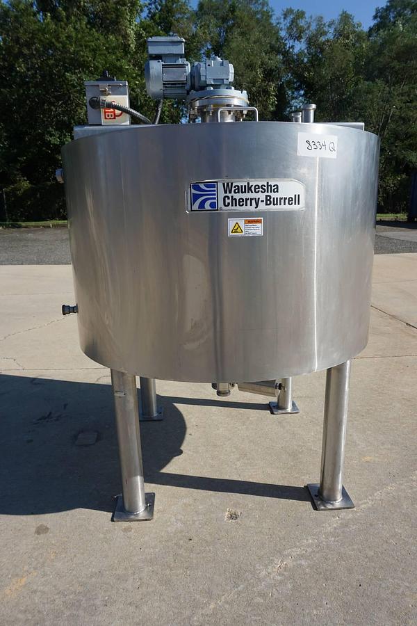 Used 200 Gallon Waukesha Cherry Burrell SS Mix Kettle, 125 PSI Jacket
