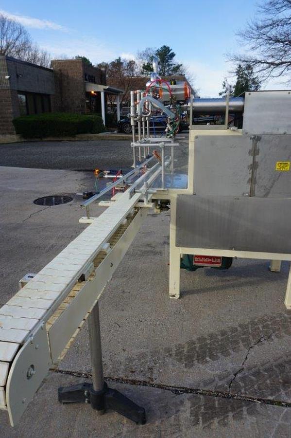 Used PackWest 4 Piston Straight Line Filling Machine, 32 Ounce Pistons
