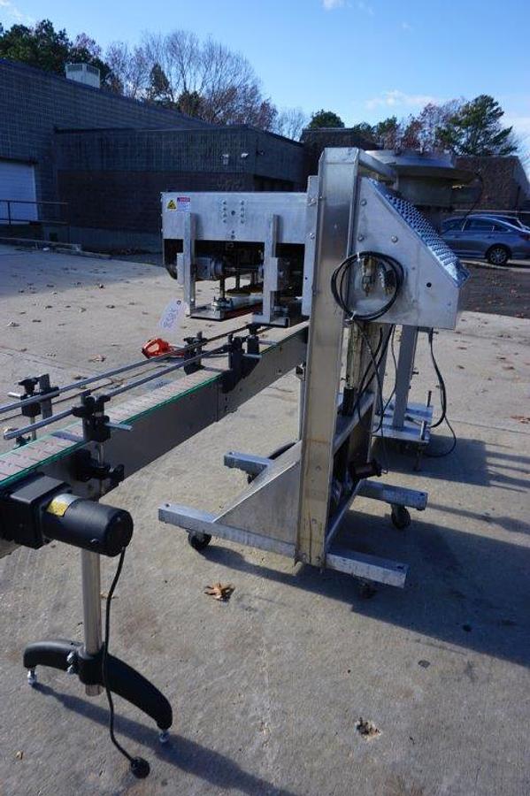 Used ELF CT600 Six Spindle Automatic Screw Capping Machine, Stainless Steel Frame