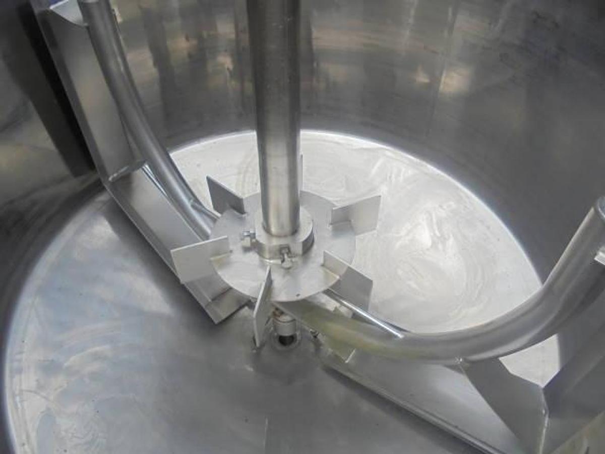 Used 500 Gallon Will-Flow 316SS Dual Action Scraper Kettle, 55 PSI Jacket