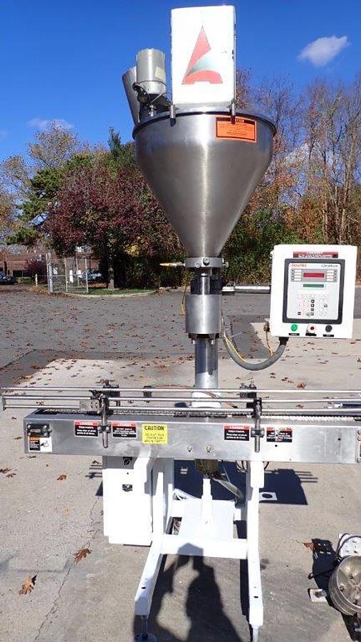 Used All Fill Single Head Automatic Powder Filler, with Conveyor