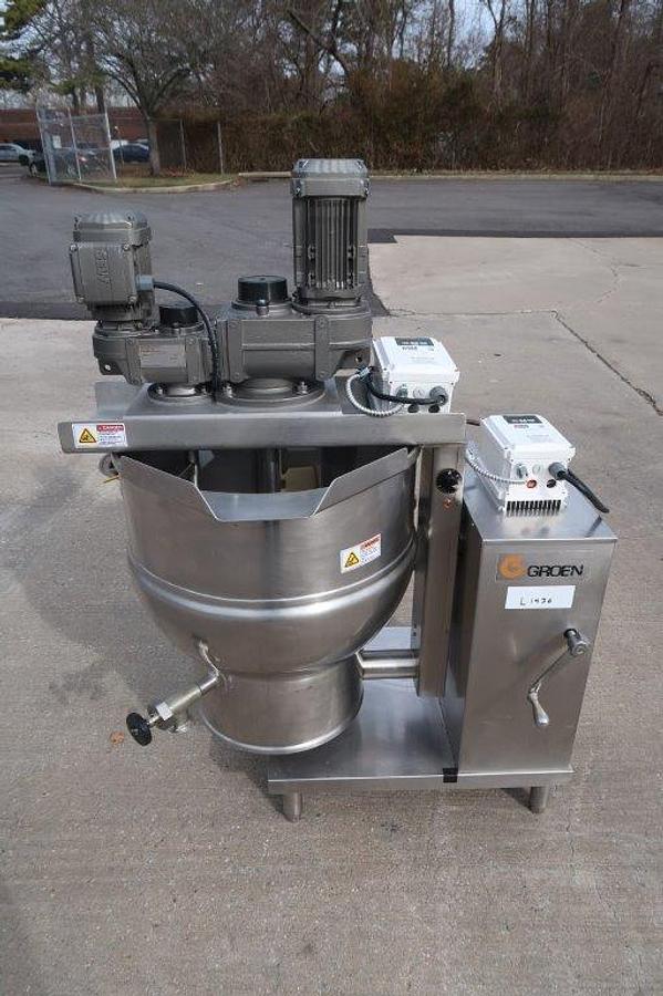 Used 40 Gallon Groen DEE/4 SS Self-Contained Electric Twin Action Mix Kettle