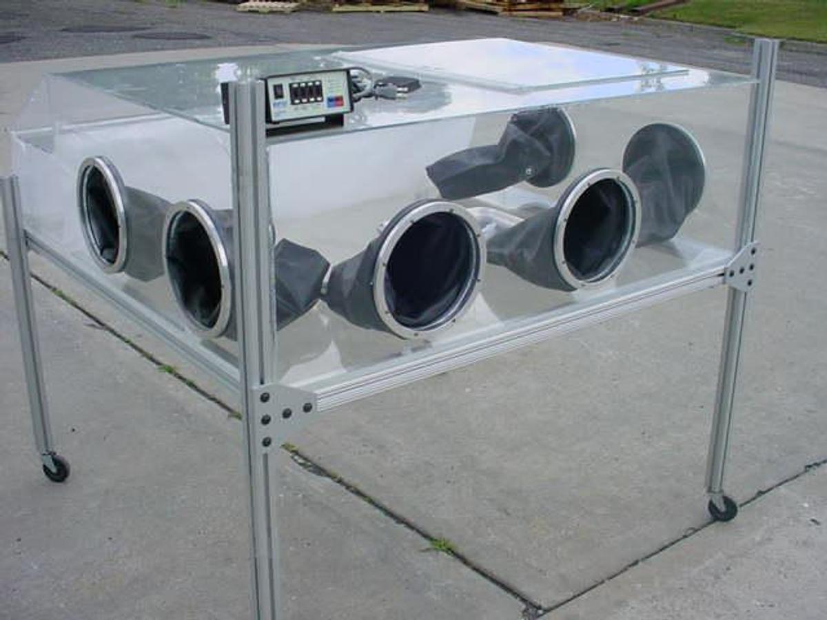 Used Lucite Assembly/Sterilizing Chamber, Portable