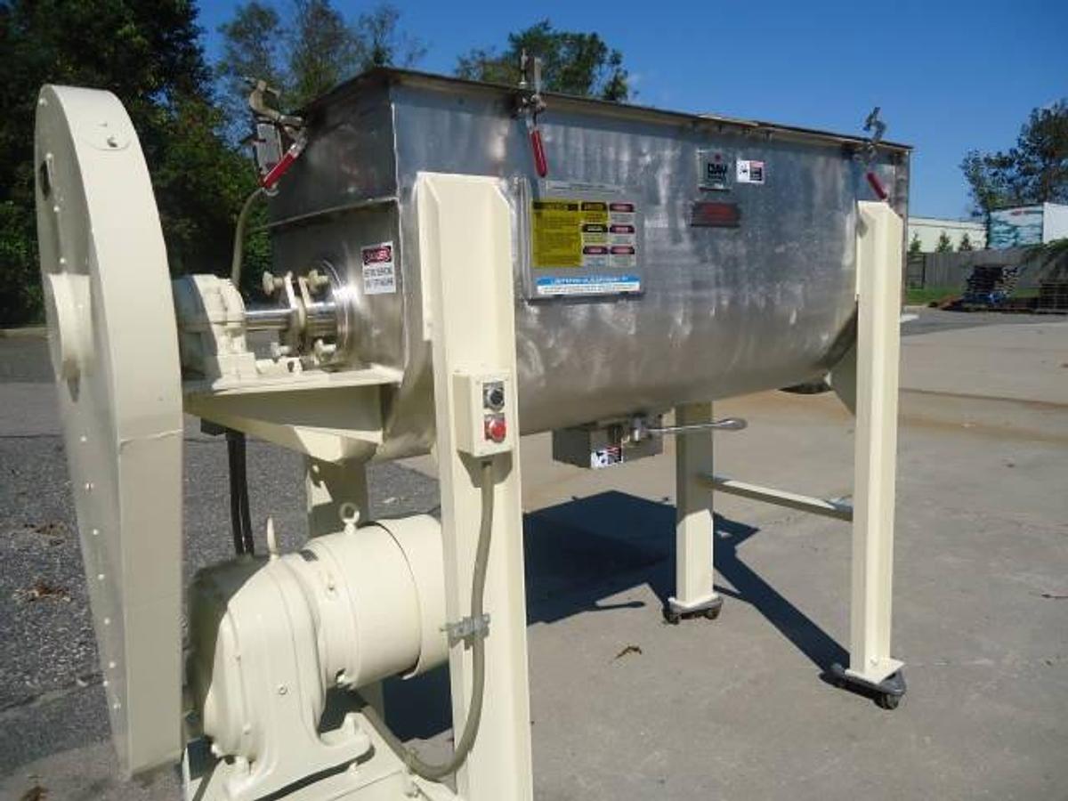 Used 23 Cu.ft. Day Stainless Steel Double Ribbon Blender, 7.5 Hp