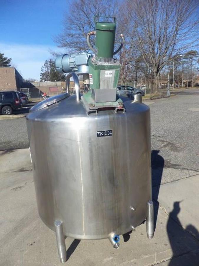 Used 500 Gallon DCI mix tank, Type 316 Stainless