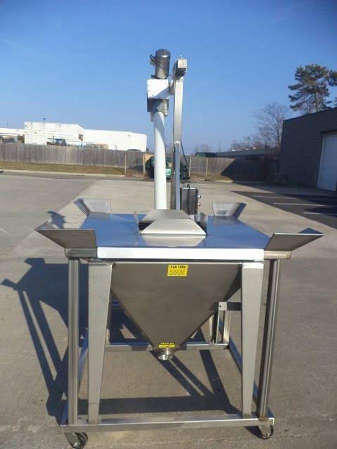 Used Flexicon 4 In. Diameter Stainless Steel Flexible Screw Feeder/Conveyor, Portable