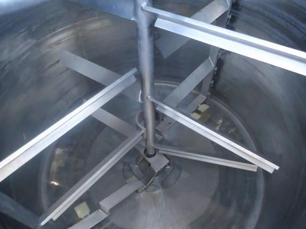 Used 1,000 Gallon Lee Double Motion Jacketed Kettle/Tank, 316 Stainless Steel