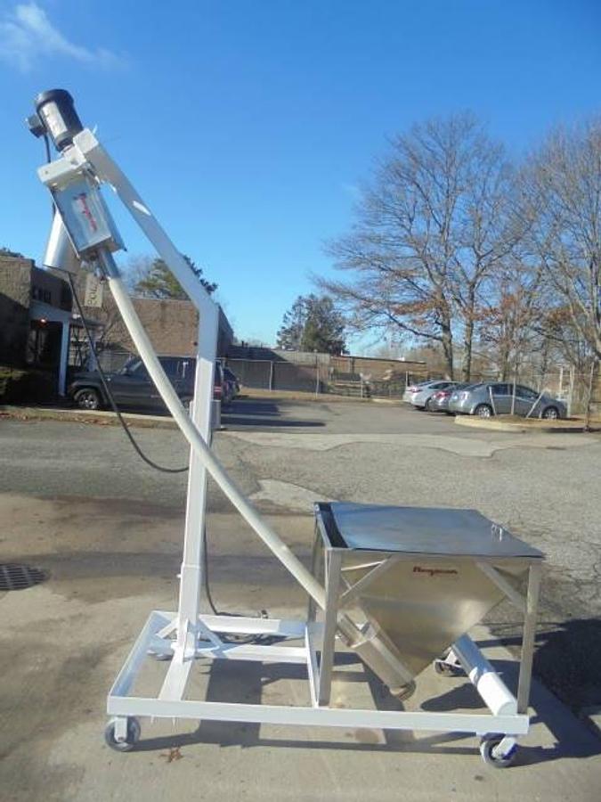 Used Flexicon Inclined Screw Conveyor, Portable