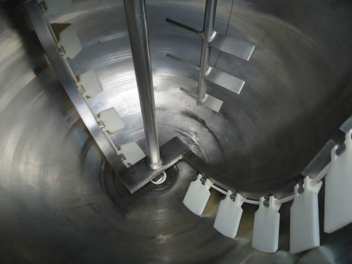 Used 100 Gallon Lee Stainless Steel Twin Action Kettle, 90 Psi Jacket