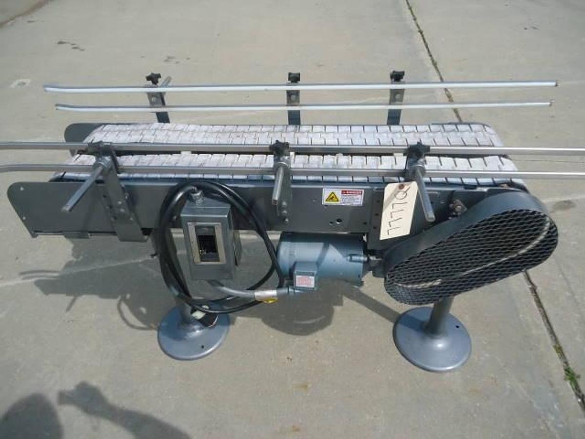 Used 4-1/2 INCH x 50 INCH LONG DUAL LANE CONVEYOR