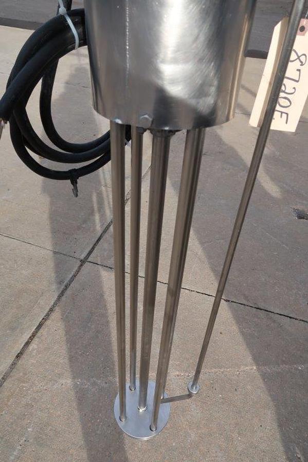 Used 5HP Stainless Steel Homogenizing Mixer, 40 In. Long Shaft