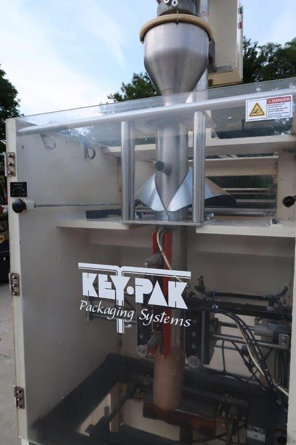 Used Key-Pak Vertical Form, Fill, and Seal Machine, Auger Head