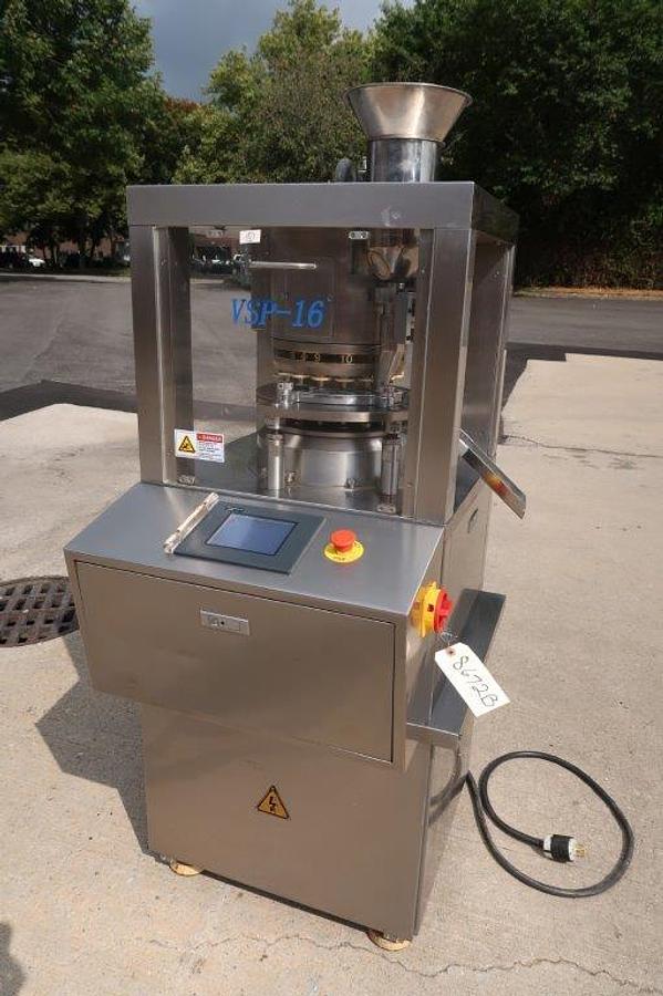 Used Vanguard 16 Station Pre-Compression Rotary Tablet Press, GMP