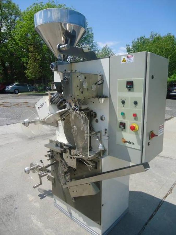 Used Maisa Ec12b Tea Bagger With String, Tag And Envelope, Single Phase