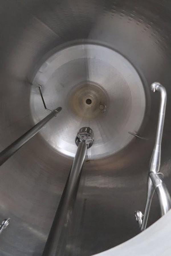 Used A & B Process Systems Approx. 1,000 Gallon SS Mixing Tank, High Shear