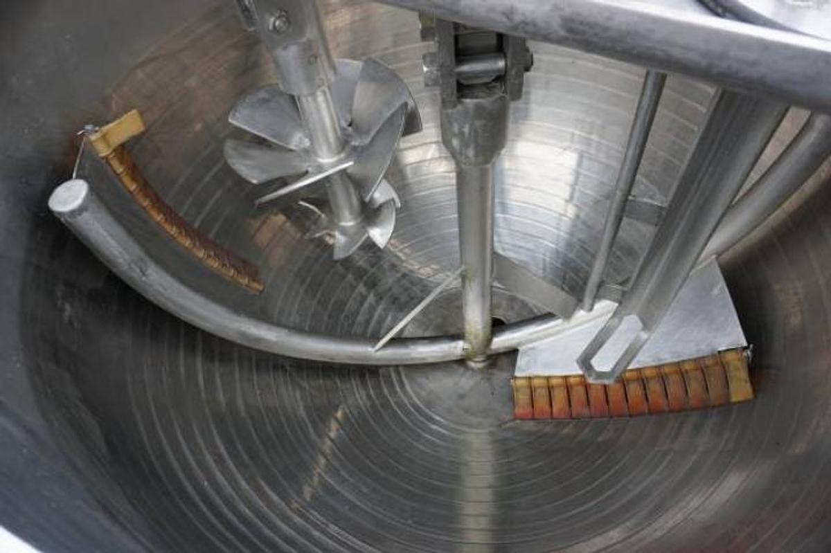 Used 200 Gallon Groen SS Twin Action Scraper Kettle, 90 PSI Jacket