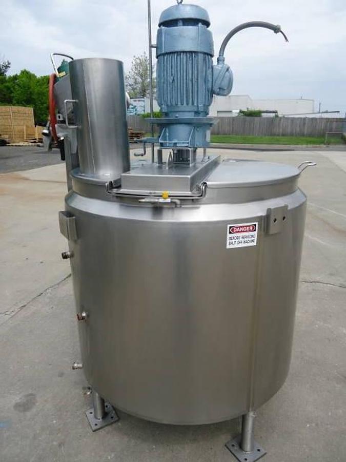 Used 250 Gallon Feldmeier Stainless Mixing/Homogenizing Kettle-Tank