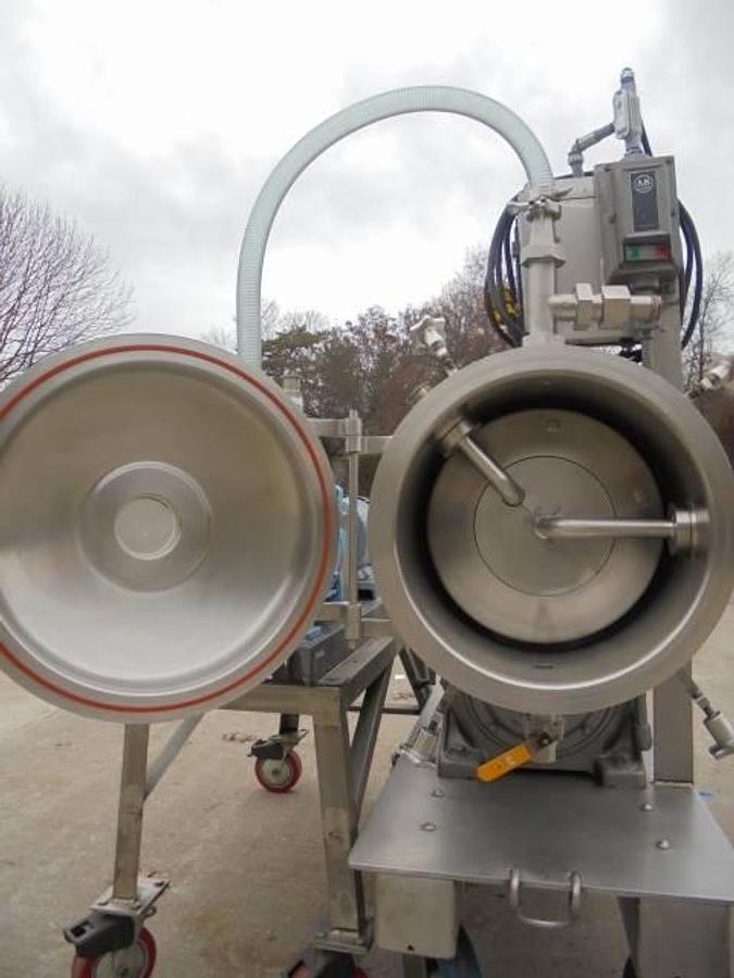 Used Cornell D16 Stainless Steel Sanitary Versator, 4B Finish with Vacuum Pump