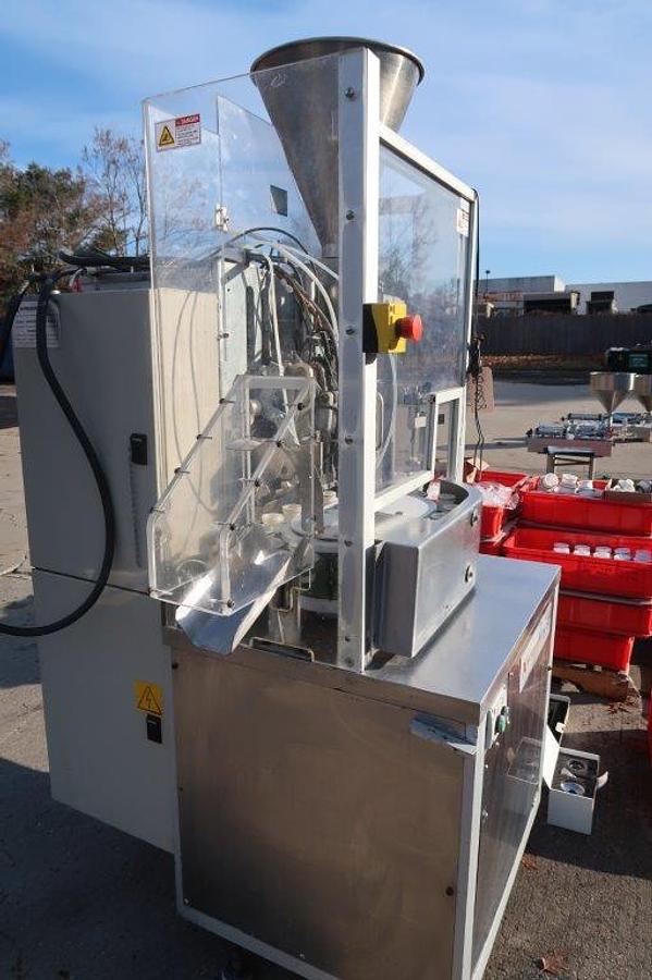 Used Nordenmatic NM250-HA Hot Air Tube Filling And Sealing Machine, Many Change Parts Included