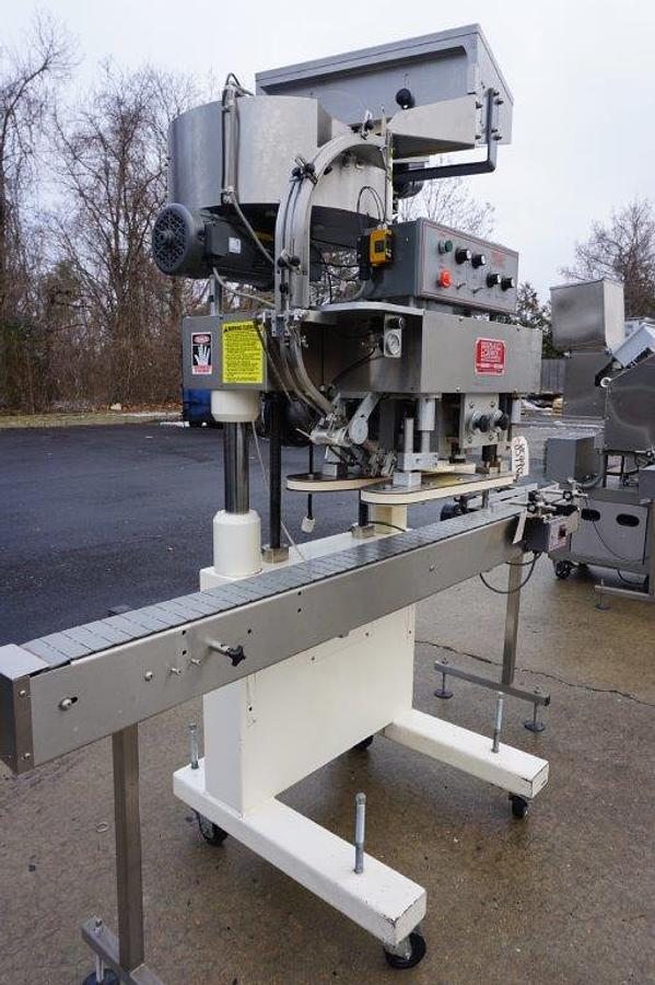 Used Kaps-All “E” Four Spindle Screw Capping Machine, Portable