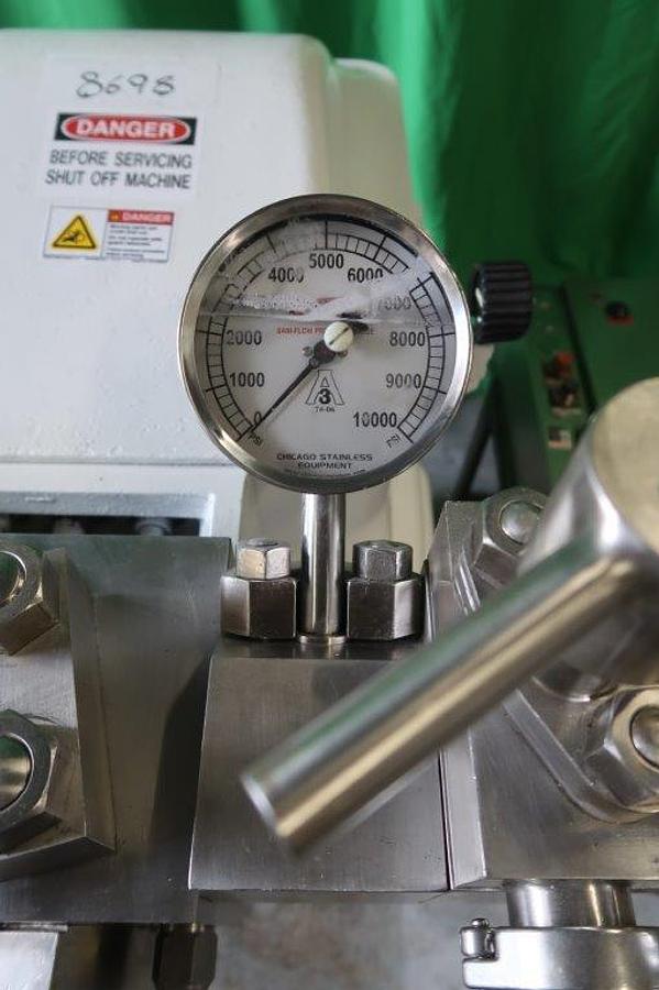 Used APV Gaulin M3 Two Stage High Pressure Homogenizer, 10,000 PSI