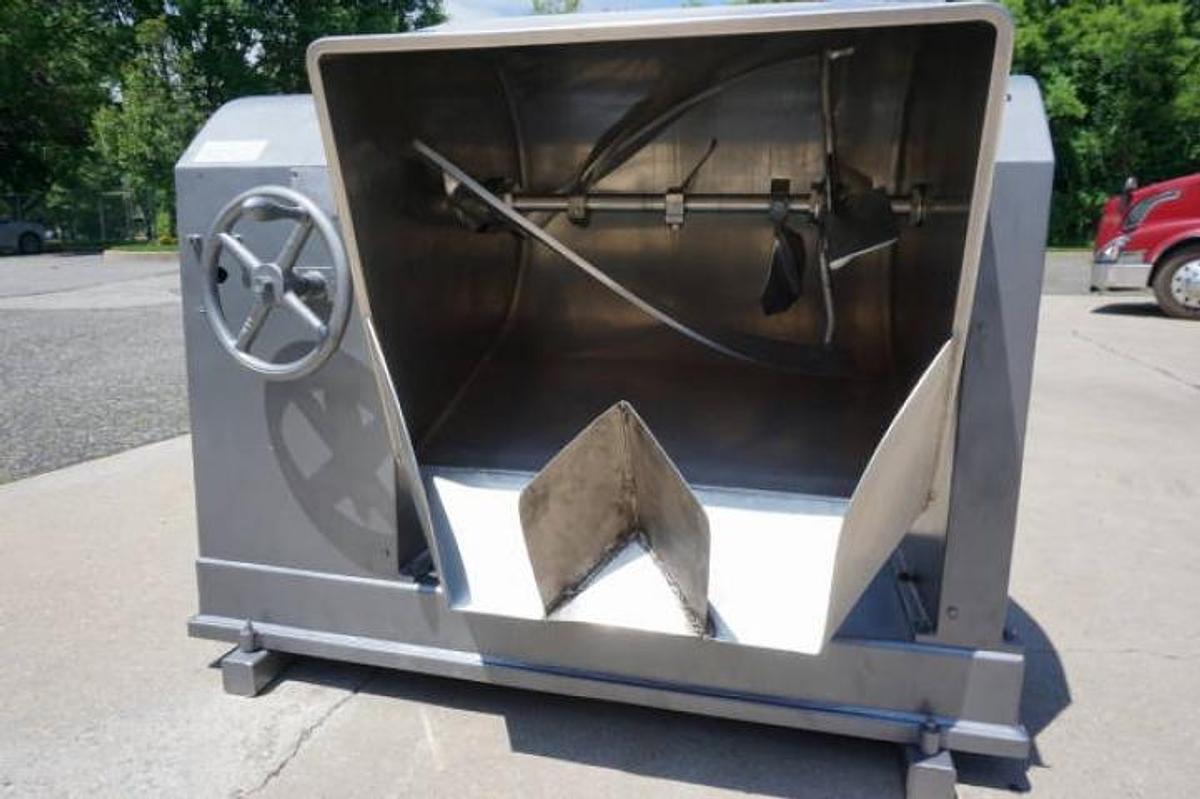 Used Leland 600 lb. Stainless Double Action Mixer, Tilt Discharge