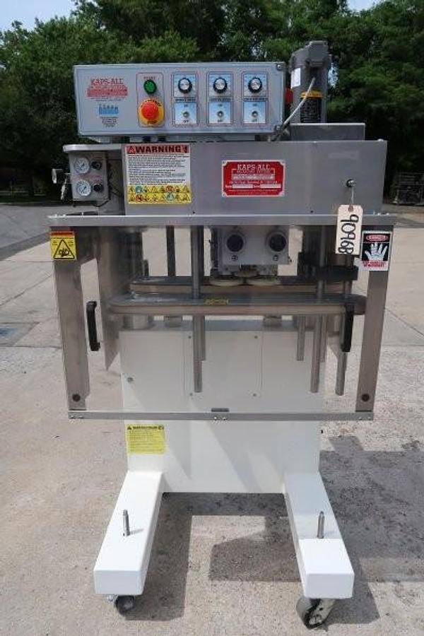 Used Kaps-All FE-4 Automatic Four Spindle Inline Screw Capping Machine