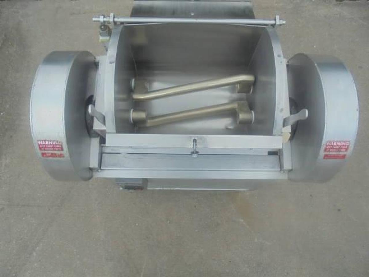 Used Lombi 50 Lb. Double Arm Pasta Dough Mixer, Tilt Discharge on Casters