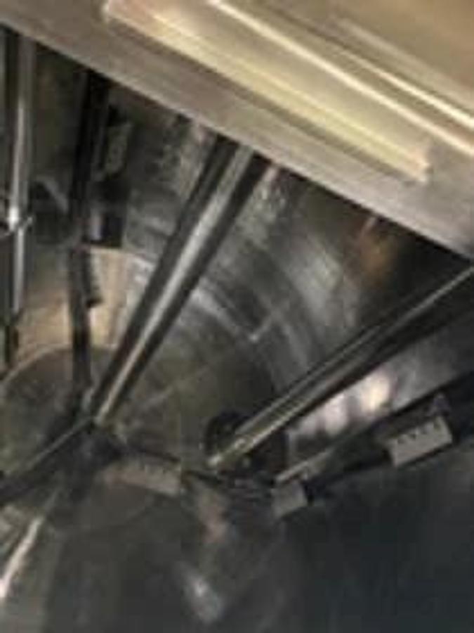 Used Ross VM1200 Stainless Steel Triple Shaft Batching Tank