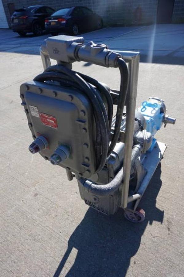 Used Waukesha Size 60 Stainless Steel Positive Displacement Pump, Variable Speed, Explosion Proof