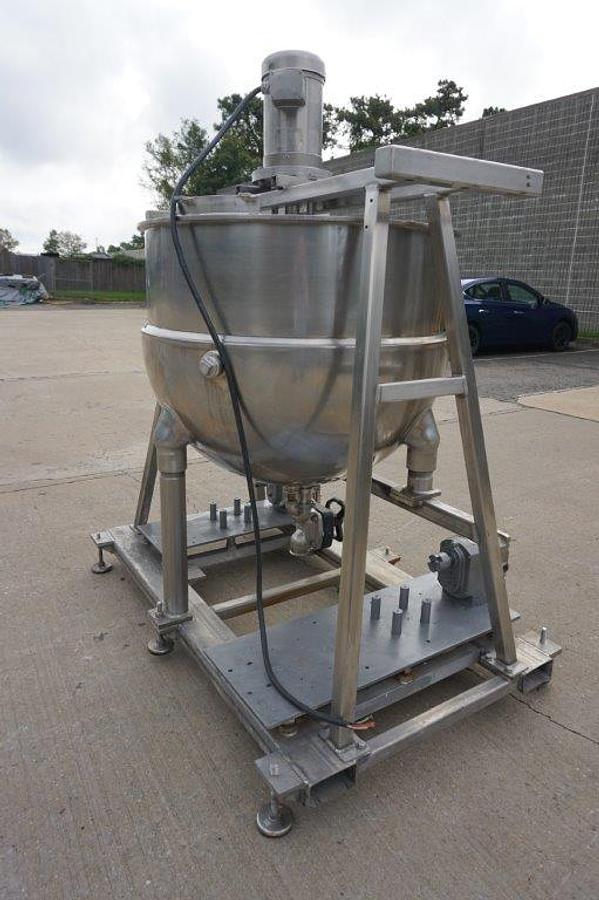 Used 150 Gallon Groen SS Jacketed Kettle, 125PSI Jacket