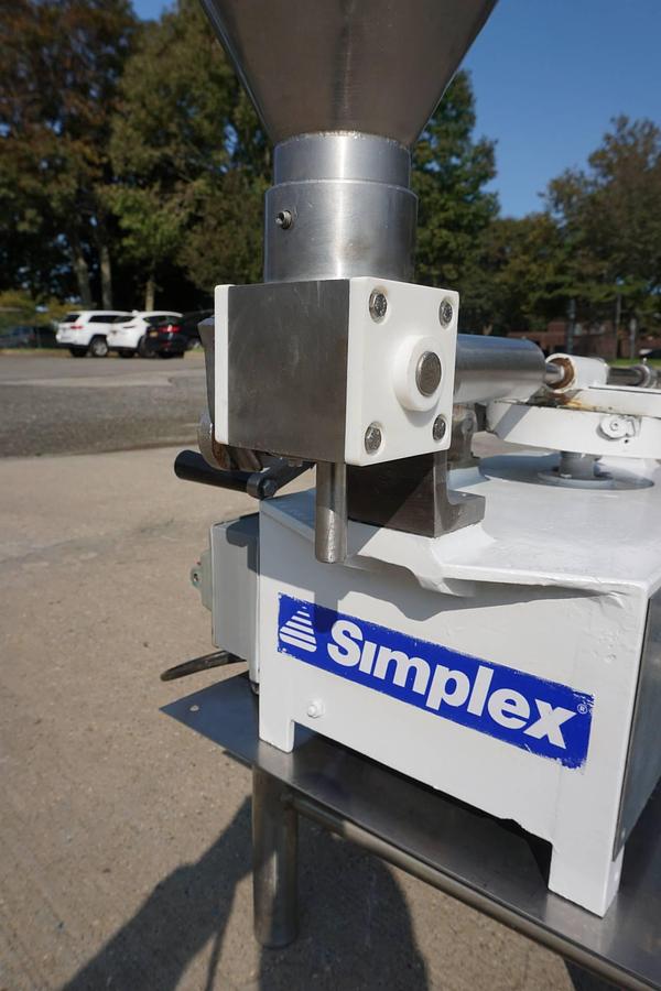 Used Simplex Single Piston Tabletop Filler, Single Phase Electrics