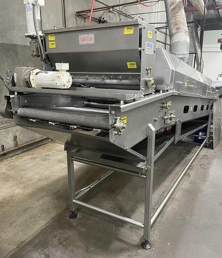 Used Foodesign Nut Frying Line, with Tunnel and Coater