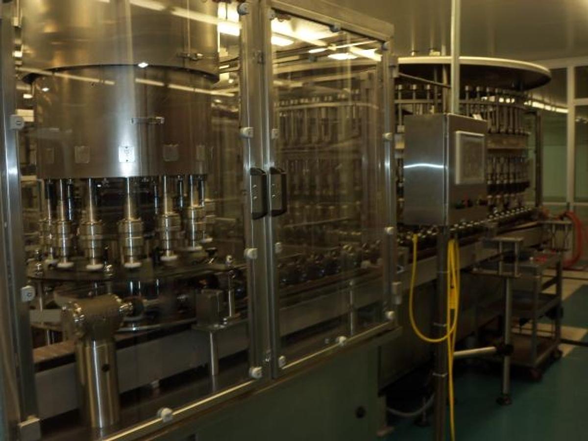 Used US Bottlers 72 Spout Rotary Filling & Capping Machine, Stainless Steel