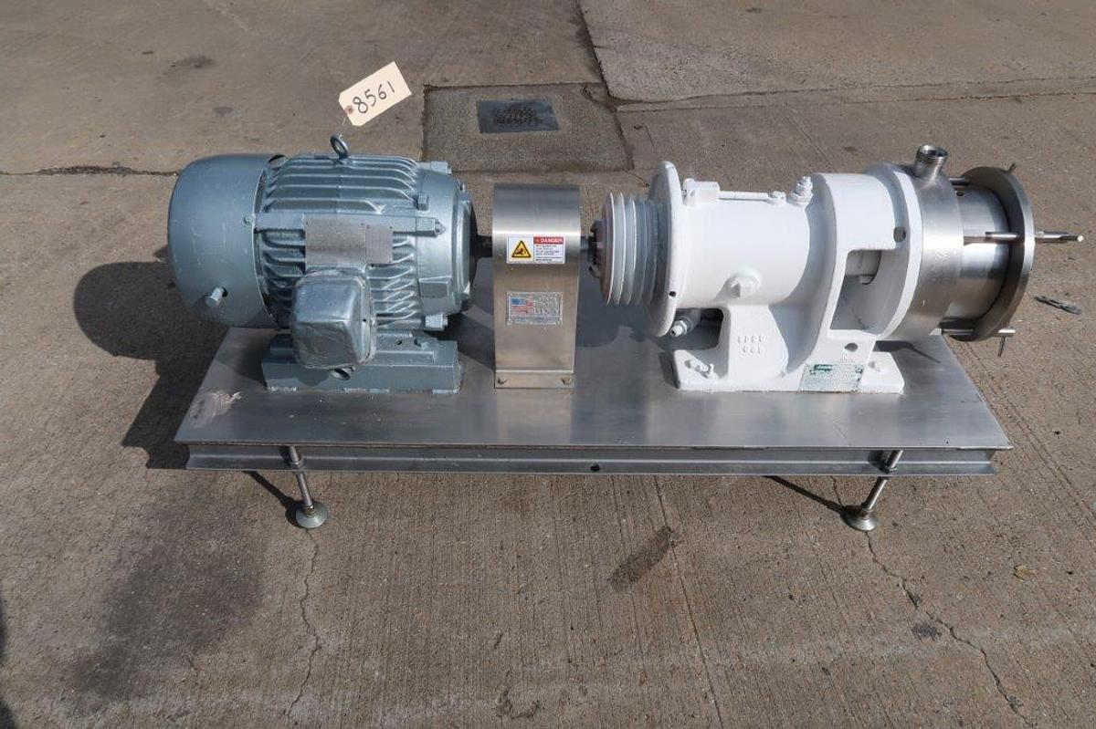 Used Charlotte SD-20 Stainless Steel Inline Colloid Mill, 20 HP